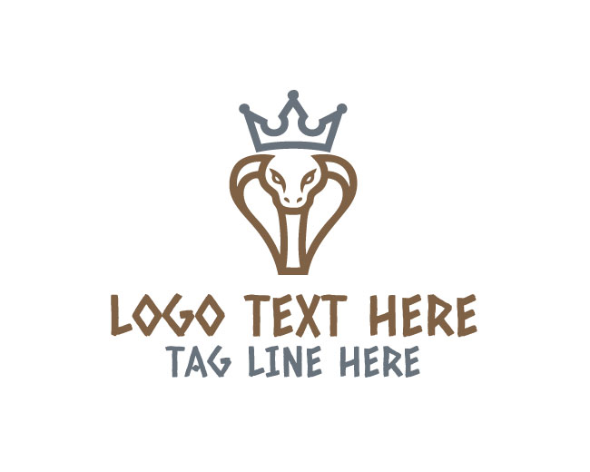 Stylish King Cobra Logo