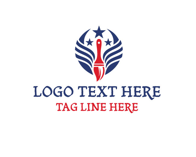 Modern American Brush Logo