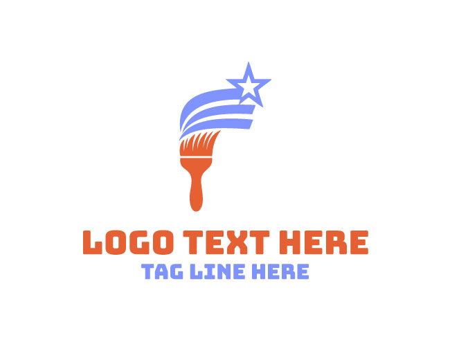 Brush Stroke American Logo