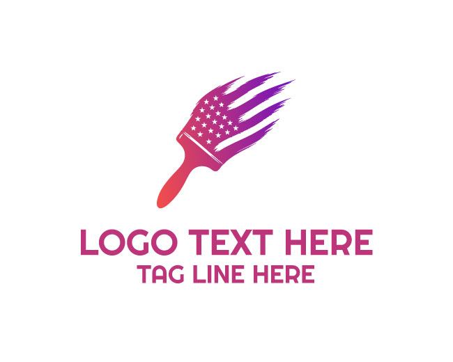 American Painter Brush Logo