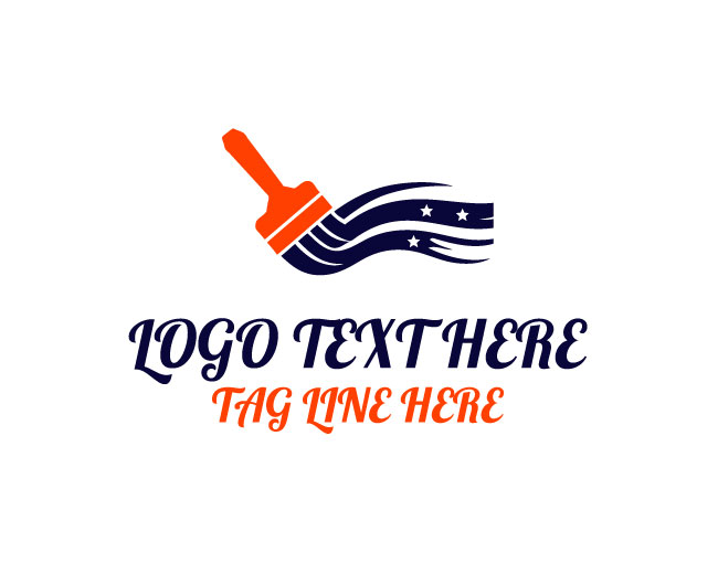 USA Brush Stroke Logo