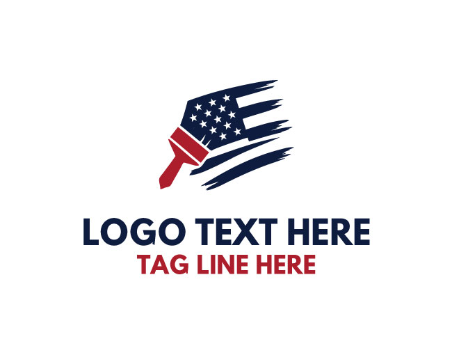 USA Brush Stroke Logo