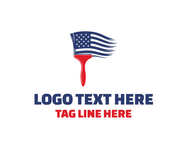 Stylish American Paint Logo