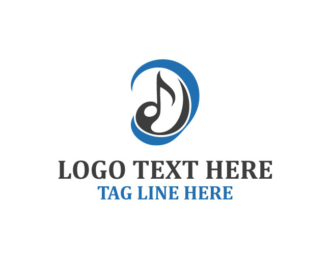 Signature Letter D Music Logo