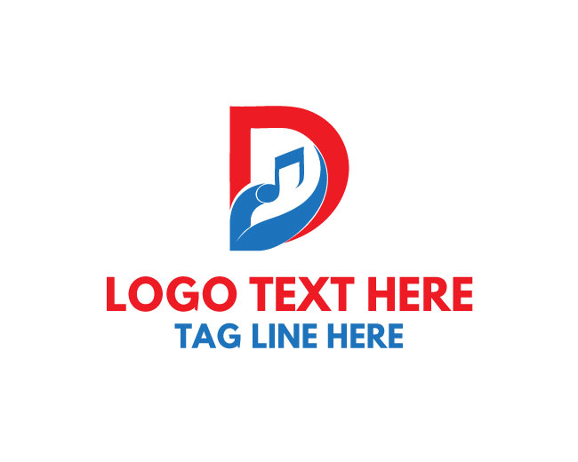  Audio Letter D Logo