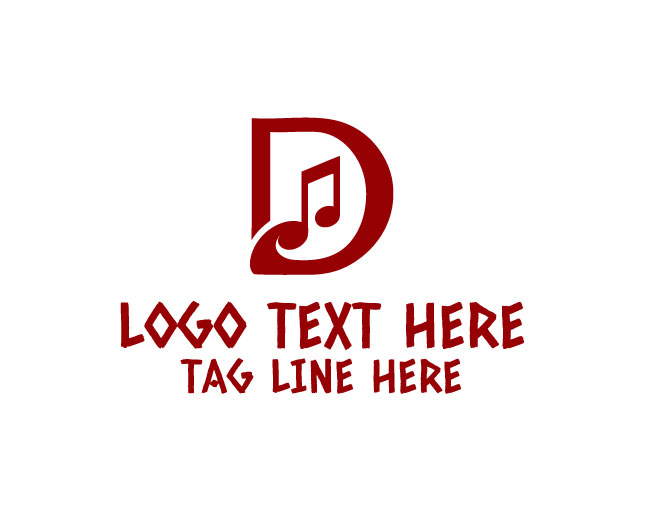 Soundwave Letter D Logo
