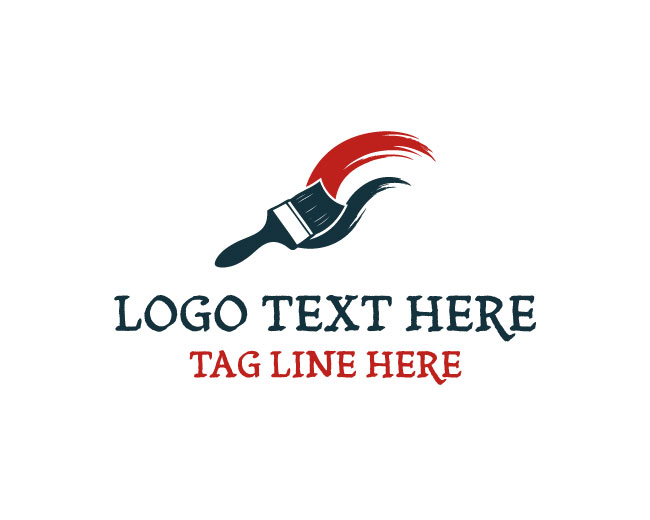 Paint Brush Signature Logo