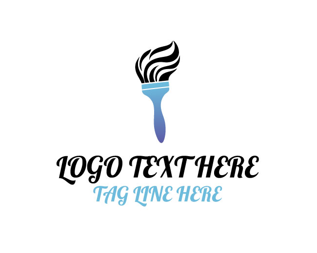 Paint Brush Wave Logo