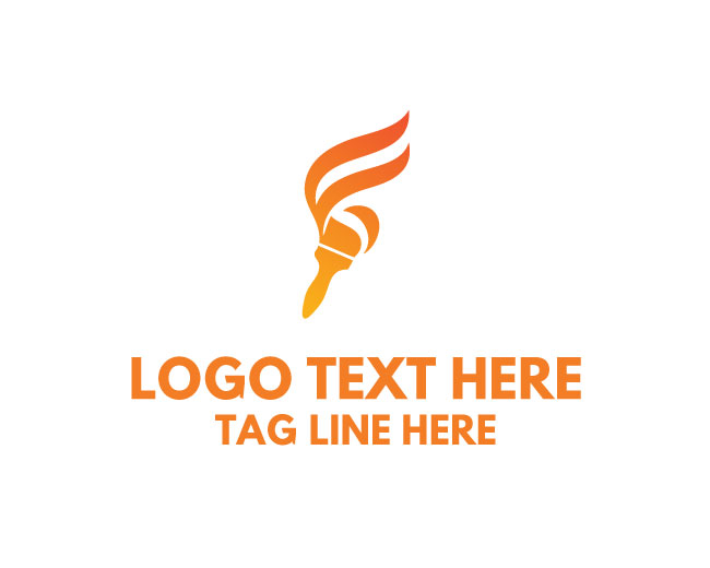 Paint Brush Edge Logo