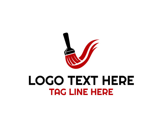 Paint Brush Identity Logo