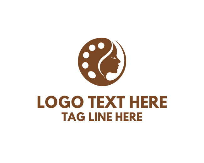 Clean Female Palette Logo
