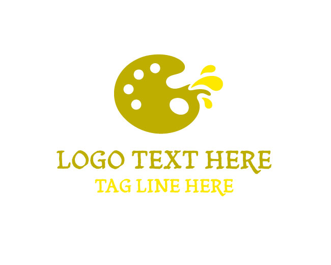 Artist Paint Palette Logo