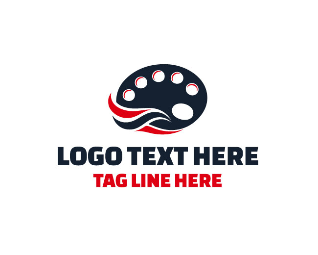 Clean Paint Palette Logo