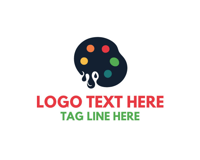 Premium Paint Palette Logo