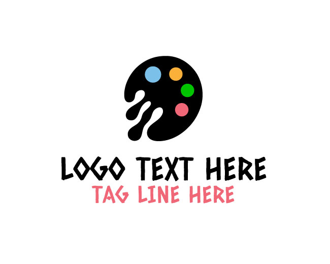 Artistic Paint Palette Logo