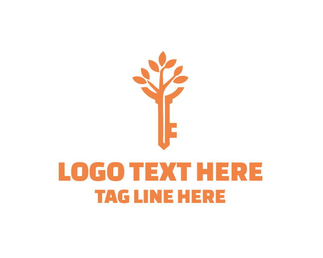 Unique Growth Key Tree Logo