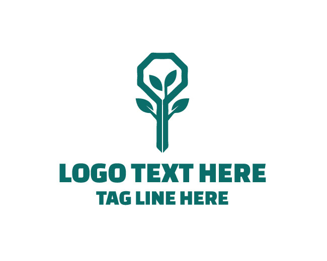 Unique Symbolic Key Tree Logo