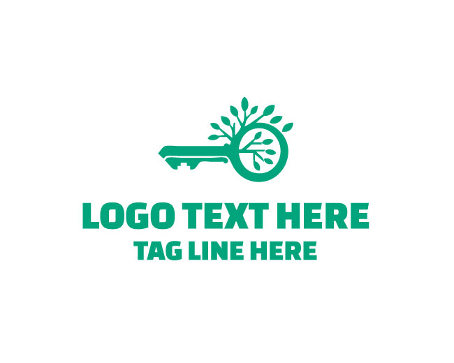 Unique Evergreen Key Logo