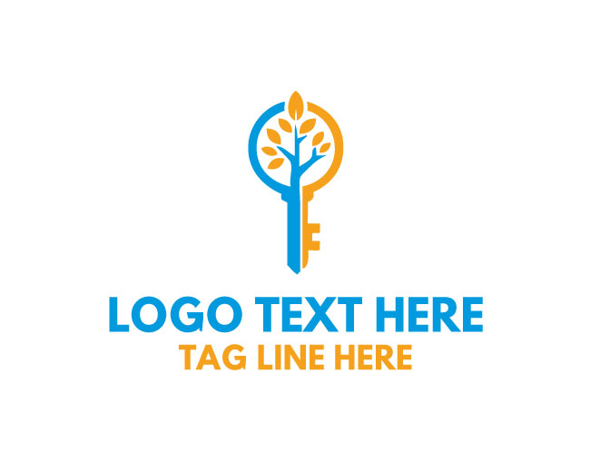 Stylish Key Tree Logo