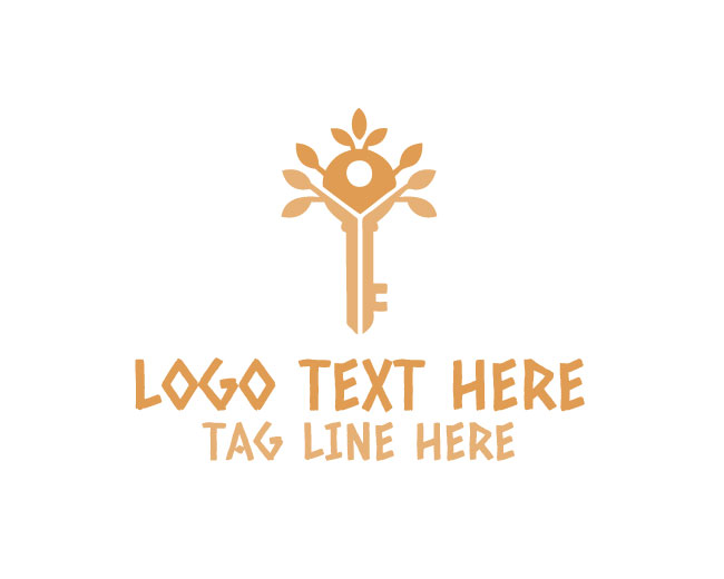 Stylish Growth Key Tree Logo