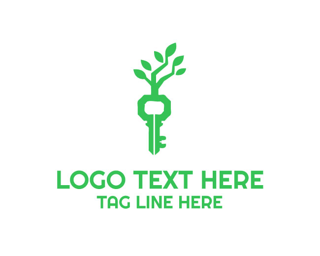 Stylish Property Key Tree Logo