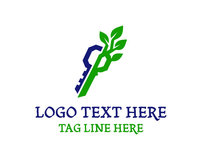  Stylish Key Tree Logo 