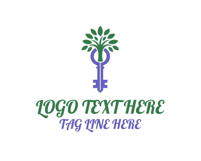 Stylish Key Eco Logo