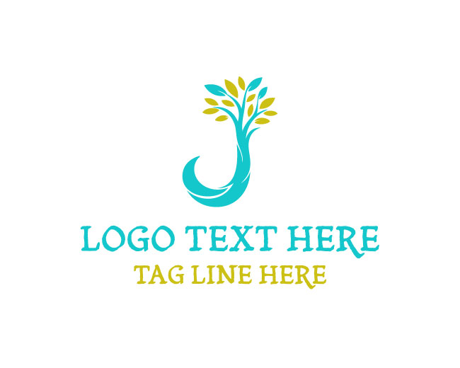 Creative Tree Letter J Logo