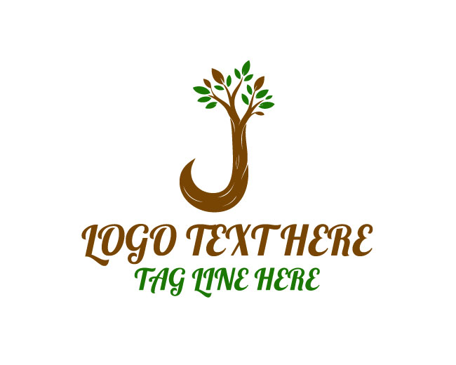Premium Letter J Tree Logo