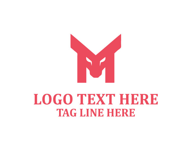 Business Letter M Bull Logo