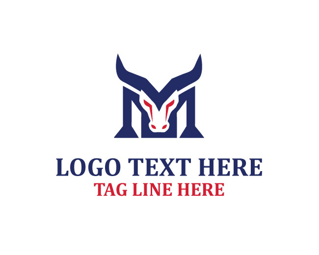  Unique Classic Letter M Bull Logo