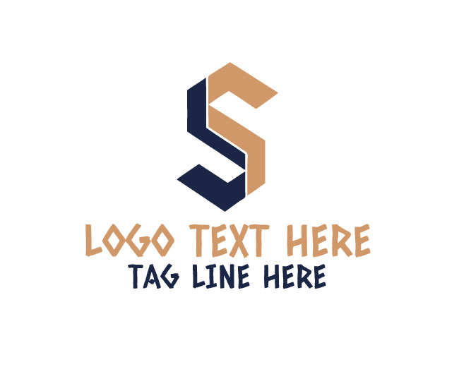 Modern Signature Letter S Logo