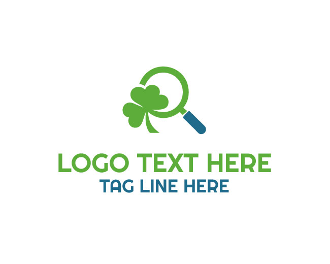Eco Magnifying Glass Logo