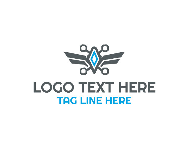 Stylish Professional Drone Logo