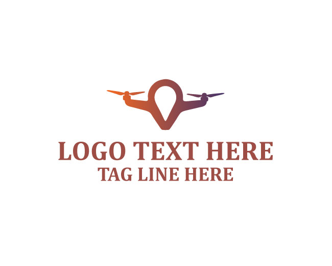 Unique Drone Locator Logo