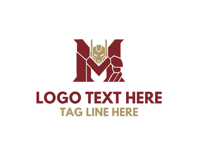 Creative M Robot Logo