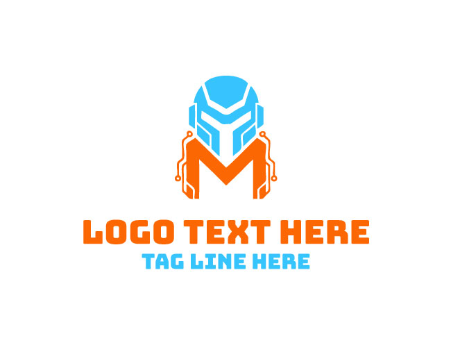Minimal M Robot Logo