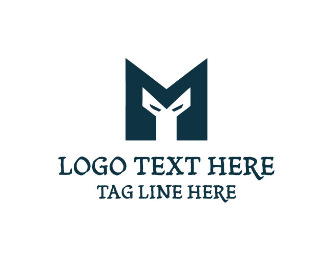 Robotic Matrix Letter M Logo
