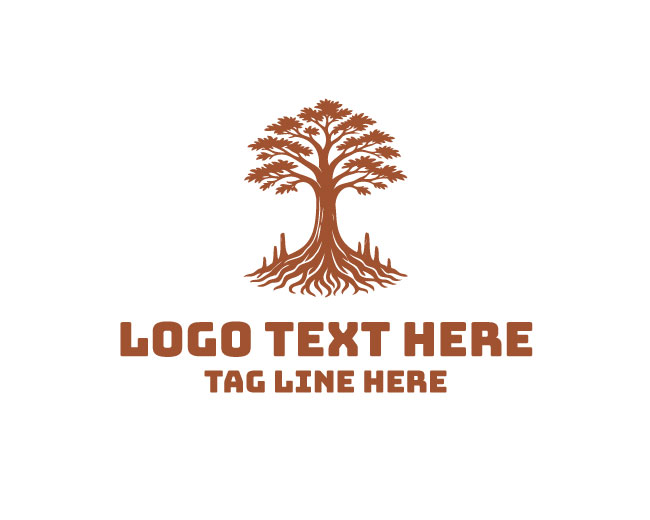 Wetland Nature Cypress Logo