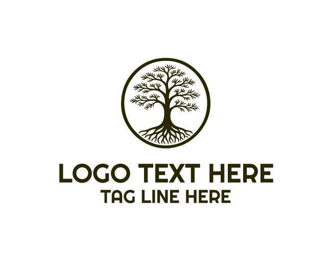 Tranquil Cypress Tree Logo
