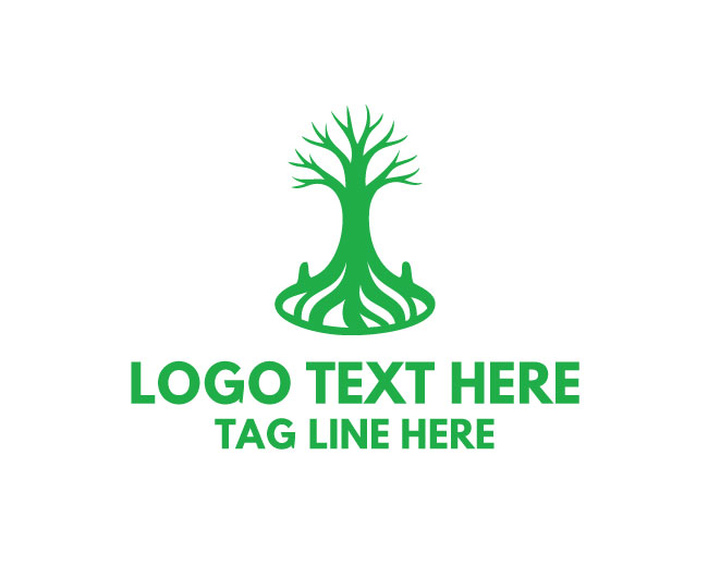 Cypress Knee Tree Logo