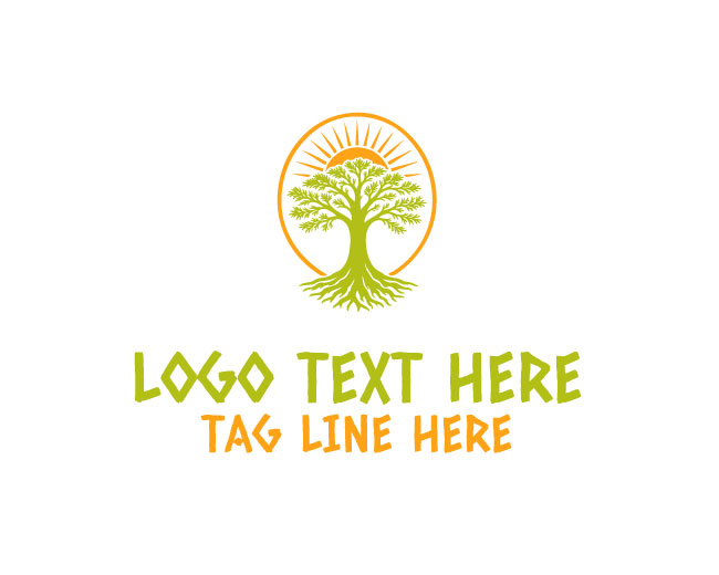 Sunrise Cypress Tree Logo
