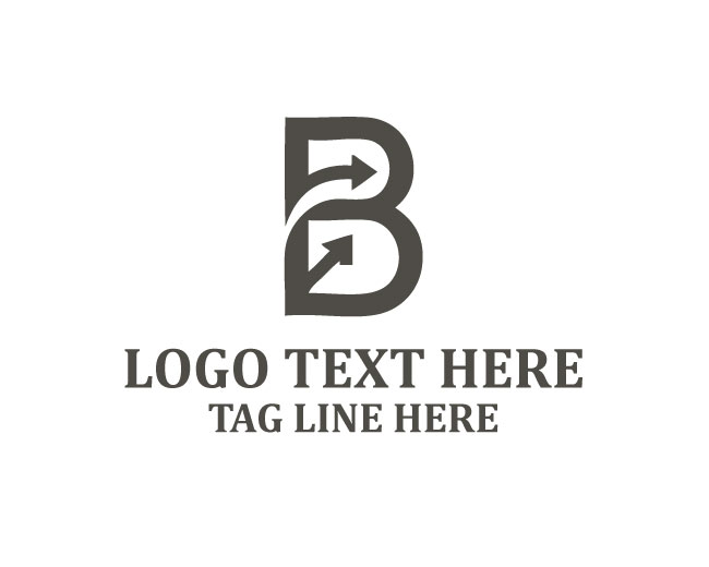 Gray Arrow B Logo