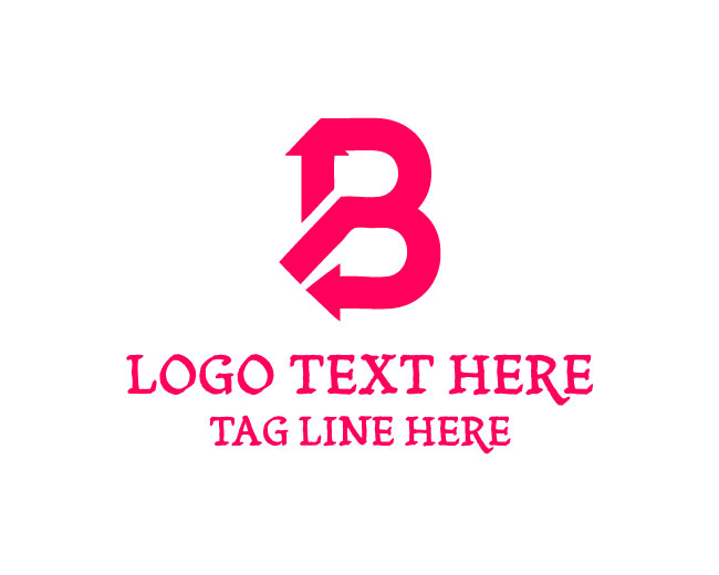 Pink Arrow B Logo