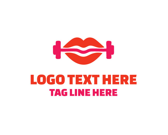 Glam Fit Barbell Logo
