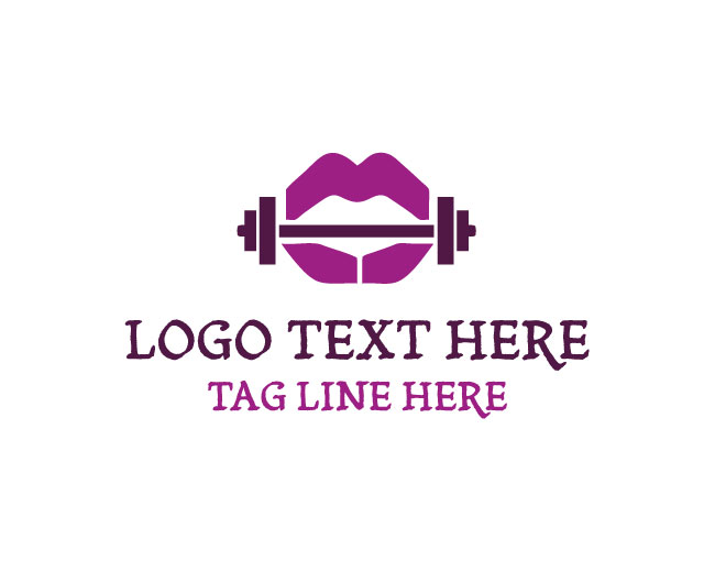 Fitness Glam Lips Logo