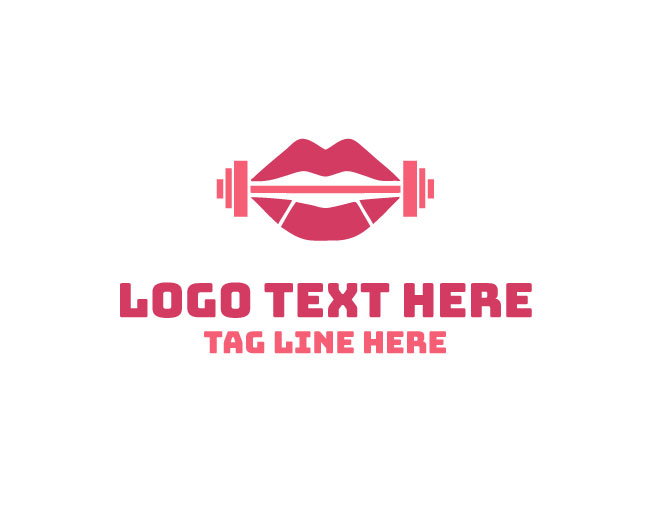 Barbell Glow Lips Logo
