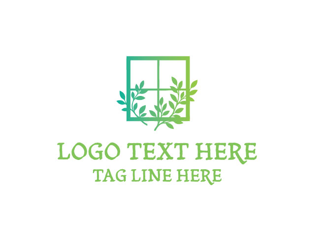 Eco Window Green Frame Logo