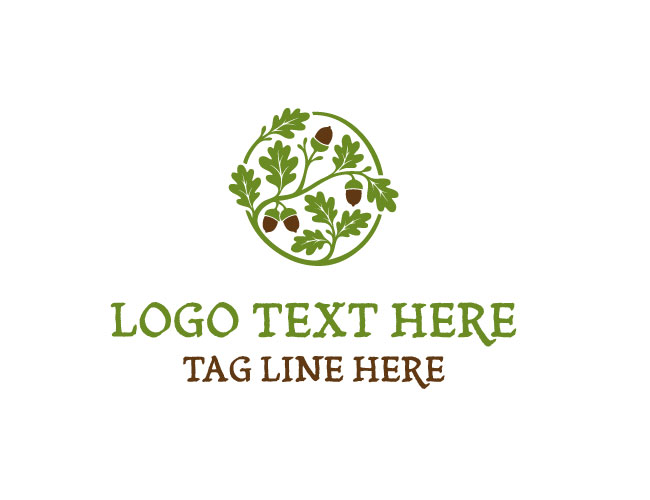  Oak Acorn green  Logo