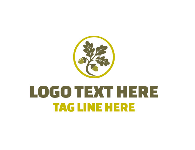  Oak Acorn Forest Logo